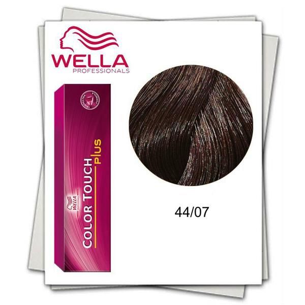Wella Professionals Полу-перманентна боя - Wella Professionals Color Touch Plus нюанс 44/07 интензивно средно кафяво