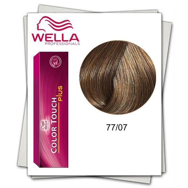 Wella Professionals Полу-перманентна боя- Wella Professionals Color Touch Plus нюанс 77/07 средно русо интензивно естествено кестеняво