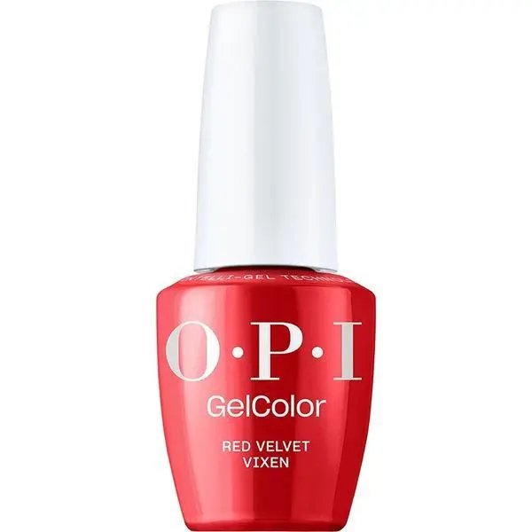 OPI Полуперманентен лак за нокти без хема - OPI Gel Color, колекция Good Enough To Treat, нюанс Red Velvet Vixen, 15 мл