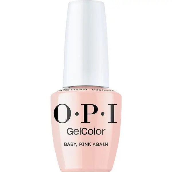 OPI Полуперманентен лак за нокти без хема - OPI Gel Color, колекция Make 'Em Jelly, Baby Pink Again, 15 мл