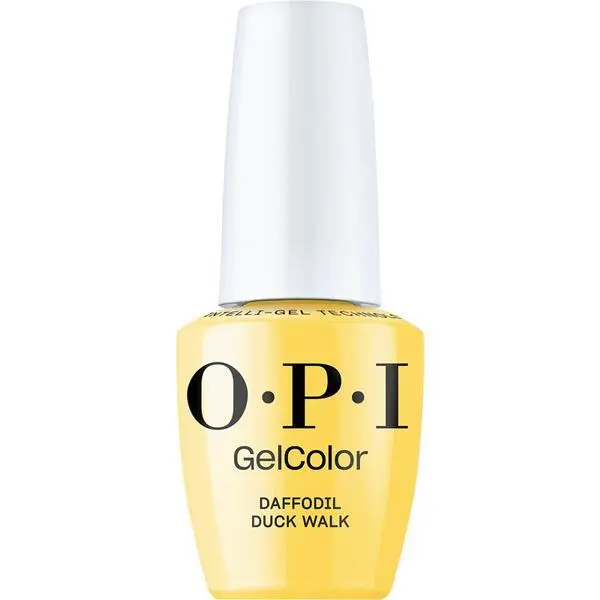 OPI Полуперманентен лак за нокти без хема - OPI Gel Color, колекция Make 'Em Jelly, Daffodil Duck Walk, 15 мл