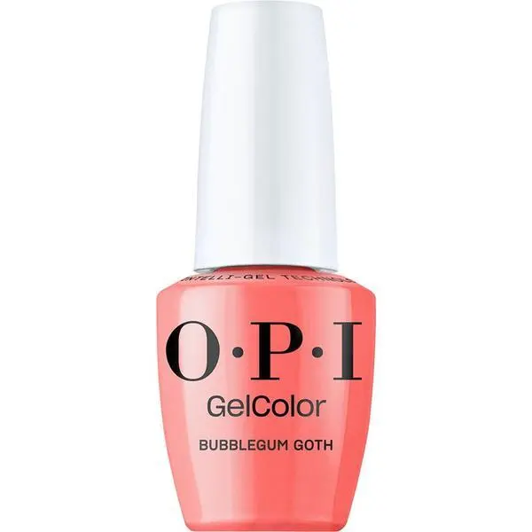 OPI Полуперманентен лак за нокти без хема - OPI Gel Color, колекция Mani-tude, Bubblegum Goth, 15 мл