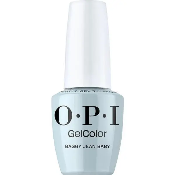 OPI Полуперманентен лак за нокти без хема - OPI Gel Color, колекция Mani-tude, нюанс Baggy Jean Baby, 15 мл