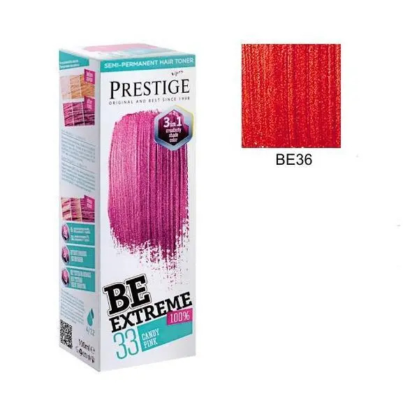 Rosa Impex Полуперманентна боя за коса Rosa Impex BeExtreme Prestige VIP's, нюанс BE36 Boody Mary, 100 мл