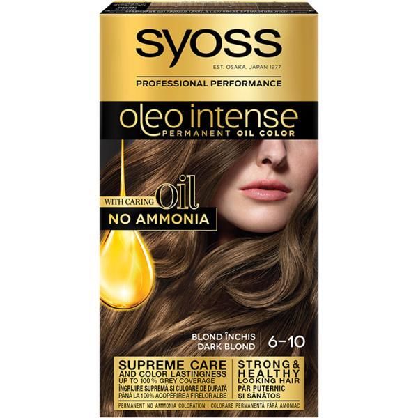 Syoss Полуперманентна боя за коса-Syoss Professional Performance Oleo Intense Permanent Oil Color, нюанс 6-10 тъмно русо