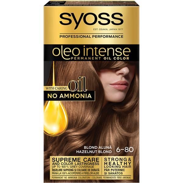 Syoss Полуперманентна боя за коса-Syoss Professional Performance Oleo Intense Permanent Oil Color, нюанс 6-80 рус лешник