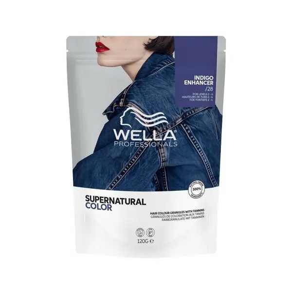 Wella Professionals Полуперманентна боя за коса - Wella Professionals Supernatural Color - Веганска формула с танини, /28 Indigo Enhancer, 120 гр