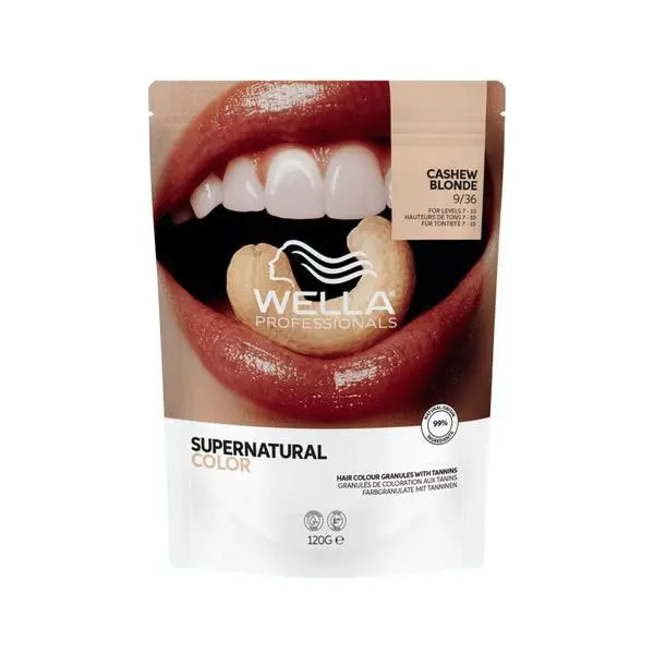 Wella Professionals Полуперманентна боя за коса - Wella Professionals Supernatural Color - Веганска формула с танини, 9/36 Кашу русо, 120 гр