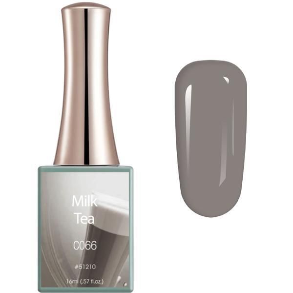 Canni Полупостоянен лак за нокти Milk Tea Canni C066, 16 мл