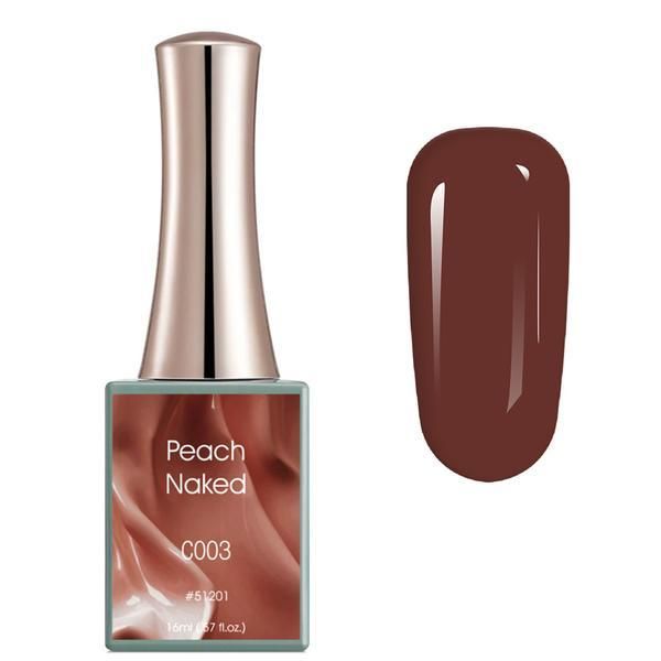 Canni Полупостоянен лак за нокти Peach Naked Canni C003