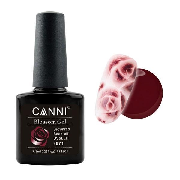 Canni Полупостоянен лак за нокти Soak Off Blossom Canni 671, 7,3 мл