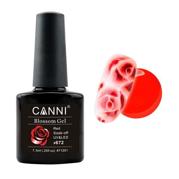 Canni Полупостоянен лак за нокти Soak Off Blossom Canni 672, 7,3 мл