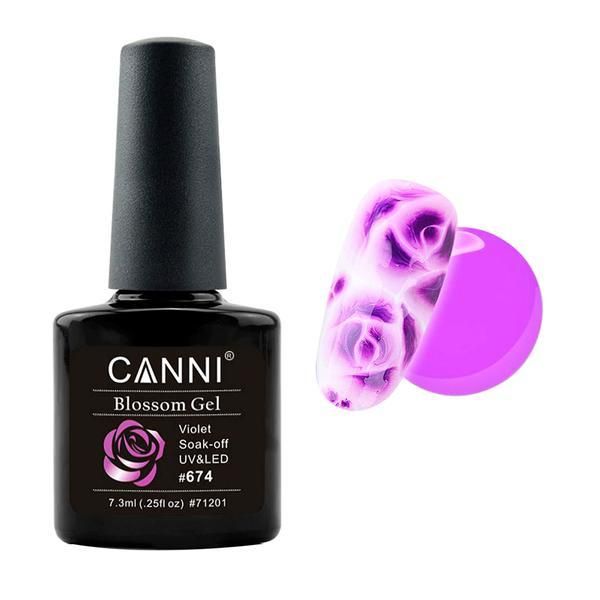 Canni Полупостоянен лак за нокти Soak Off Blossom Canni 674, 7,3 мл