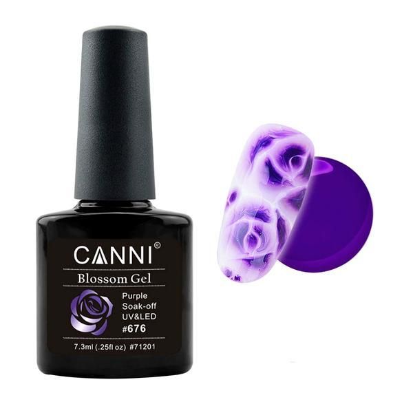 Canni Полупостоянен лак за нокти Soak Off Blossom Canni 676, 7,3 мл