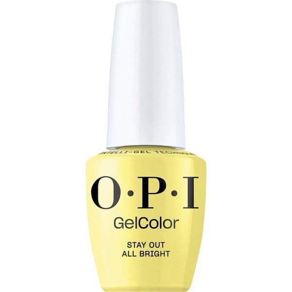 OPI Полупостоянен вегански лак за нокти без хема - OPI Gel Color, нюанс Stay Out All Bright, 15 мл