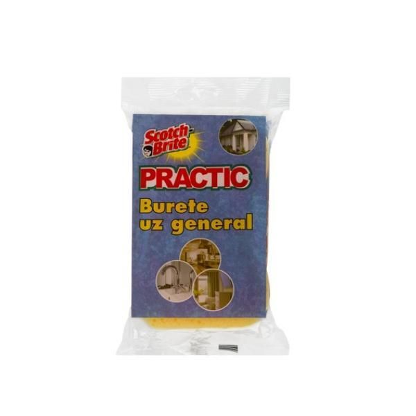 3M Практична гъба с общо предназначение - 3M Scotch Brite Practical, 1 бр