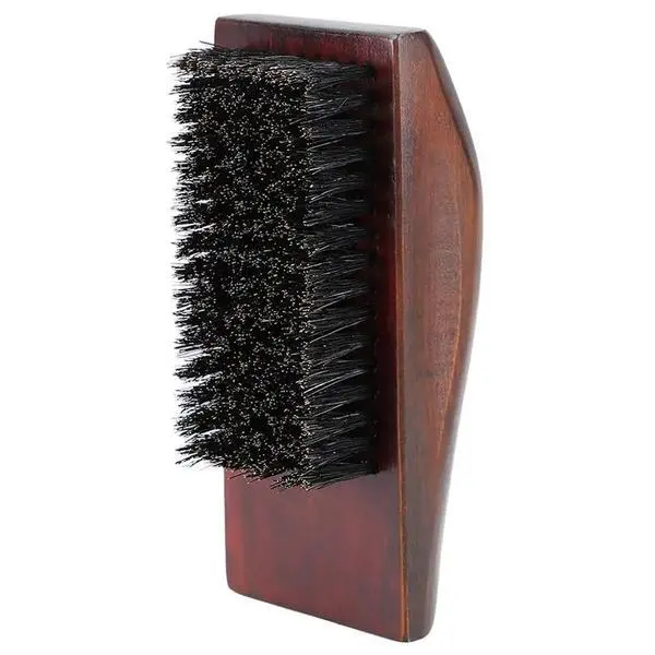 Lussoni Правоъгълна четка за брада с естествена косъм от глиган - Lussoni Men Natural Beard Brush Rectangular, 1 бр