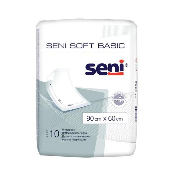 Seni Предпазни чаршафи- Seni Soft Basic 90x60 см, 10 бр