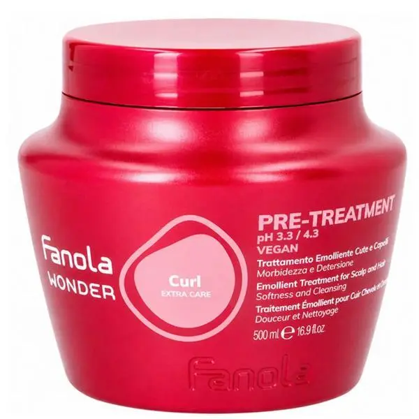 Fanola Предварително измиване с шампоан за къдрава коса - Fanola Wonder Curl Extra Care, 500 мл