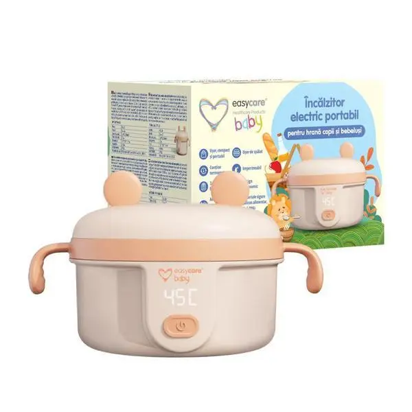Easy Care Baby Преносим електрически нагревател за храна за бебета и деца - Easycare Baby C1-21B, термостат, ергономичен дизайн, 1 бр