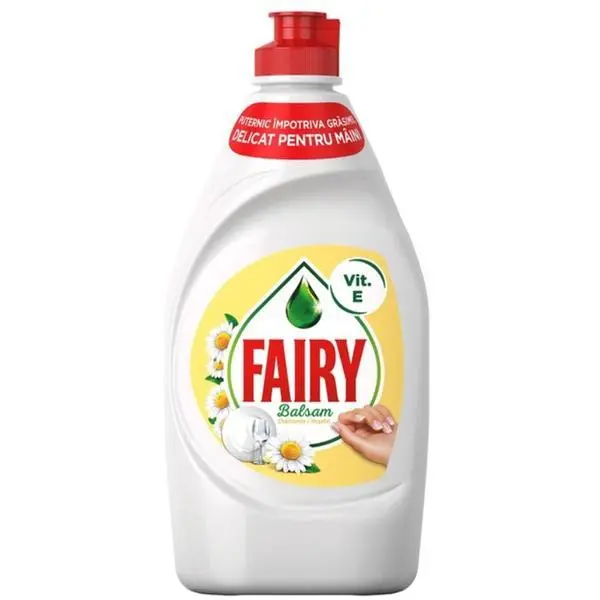 Fairy Препарат за миене на съдове с аромат на лайка - Fairy Chamomille&amp;Vitamin E, 450 мл