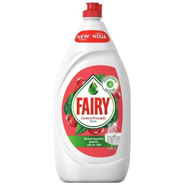 Fairy Препарат за миене на съдове с аромат на нар - Fairy Clean and Fresh Pomegranate, 1200 мл