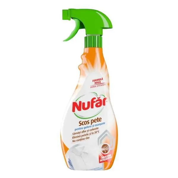 Nufar Препарат за отстраняване на упорити петна Nufar Collar and Face Stain Removal Solution, 500 мл