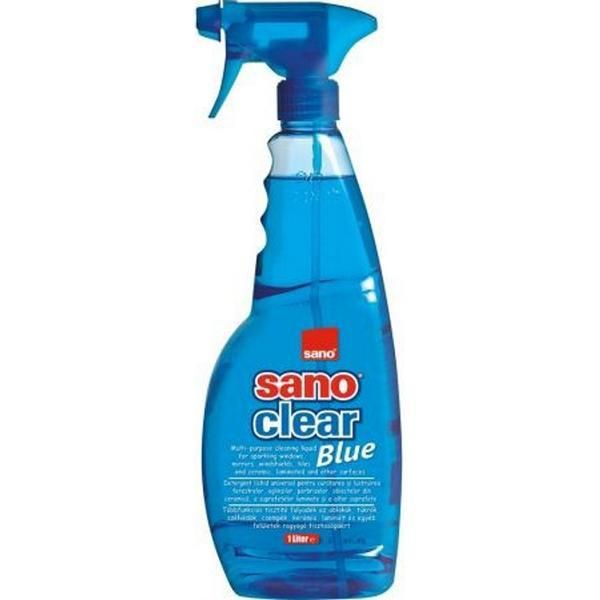 Sano Препарат за почистване на прозорци Blue - Sano Clear Blue, 1000 мл