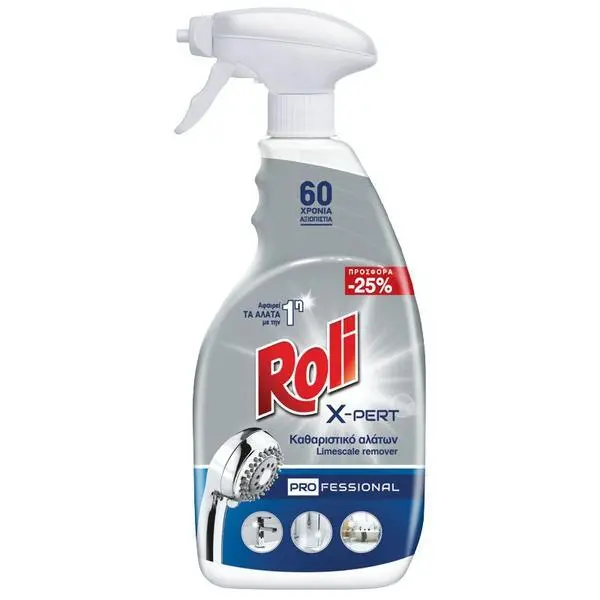 Roli Препарат за премахване на котлен камък в банята - Roli X-Pert Professional Limescale Remover, 600 мл