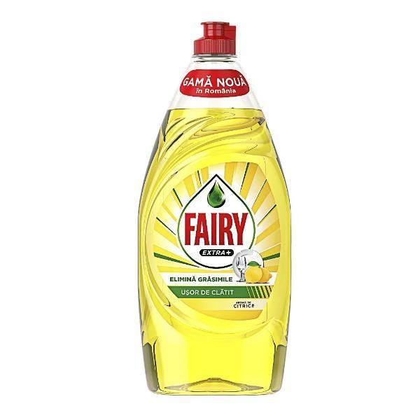 Fairy Препарат за съдове с аромат на цитрусови плодове - Fairy Extra + Citrus Flavored, 900 мл