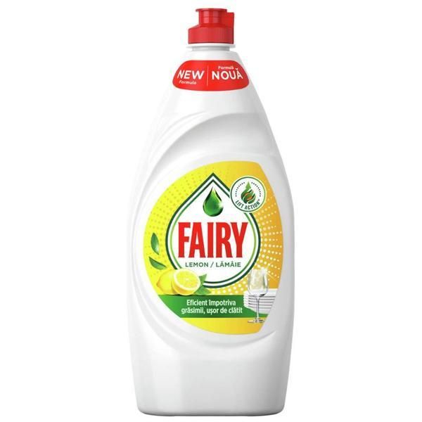Fairy Препарат за съдове с аромат на лимон - Fairy Lemon, 800 мл