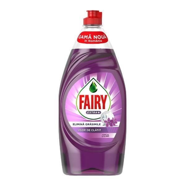 Fairy Препарат за съдове с аромат на люляк - Fairy Extra + Liliac Aroma, 900 мл