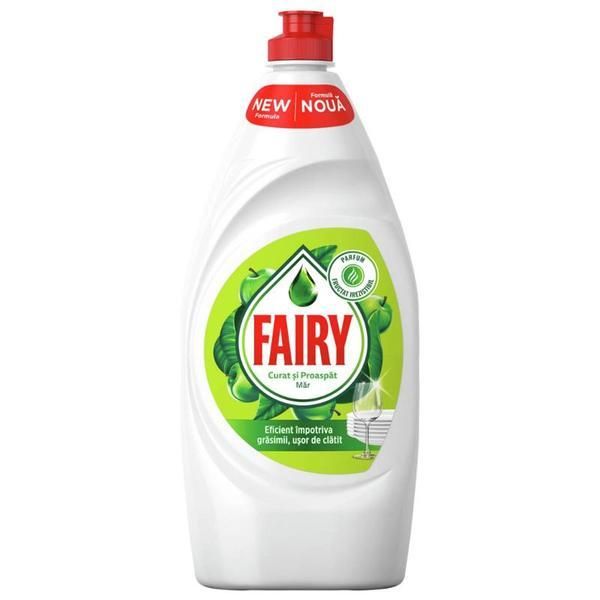 Fairy Препарат за съдове с аромат на ябълка - Fairy Active Foam Apple, 800 мл