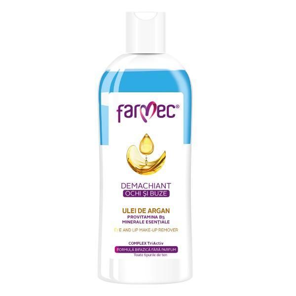 Farmec Продукт за Отстраняване на грим от очи и устни с Argan Farmec, 150 мл