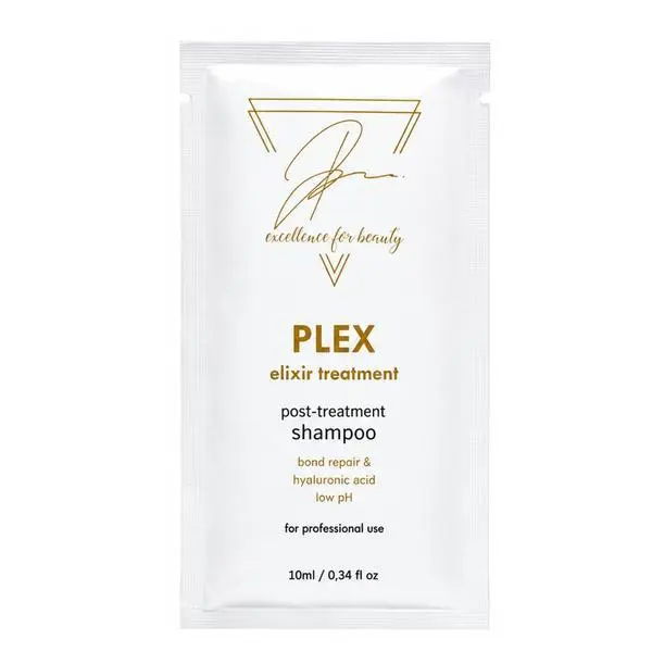 Excellence For Beauty Професионален шампоан за реконструкция и възстановяване на коса - Excellence for Beauty Plex &amp; Bond Repair Elixir Post-Treatment Professional Shampoo, 10 мл