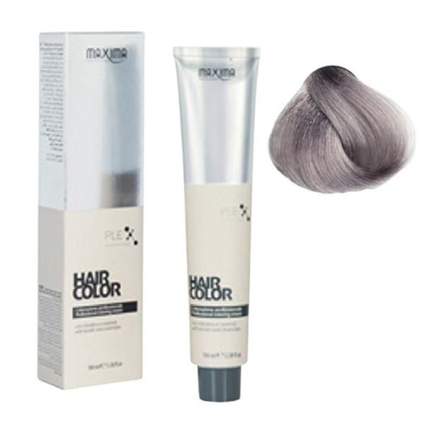 Maxima Професионална перманентна боя, Maxima нюанс 10.11 интензивно осветяващо сиво русо, 100 мл