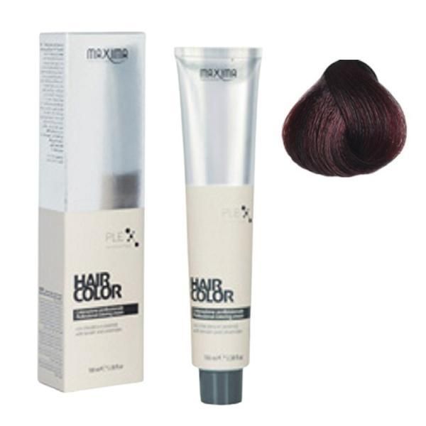 Maxima Професионална перманентна боя, Maxima нюанс 3.6 тъмночервен сатен, 100 мл