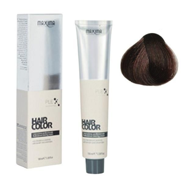 Maxima Професионална перманентна боя, Maxima нюанс 4.4 кестенова мед, 100 мл