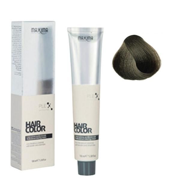Maxima Професионална перманентна боя, Maxima нюанс 6.01 интензивно тъмно студено русо, 100 мл
