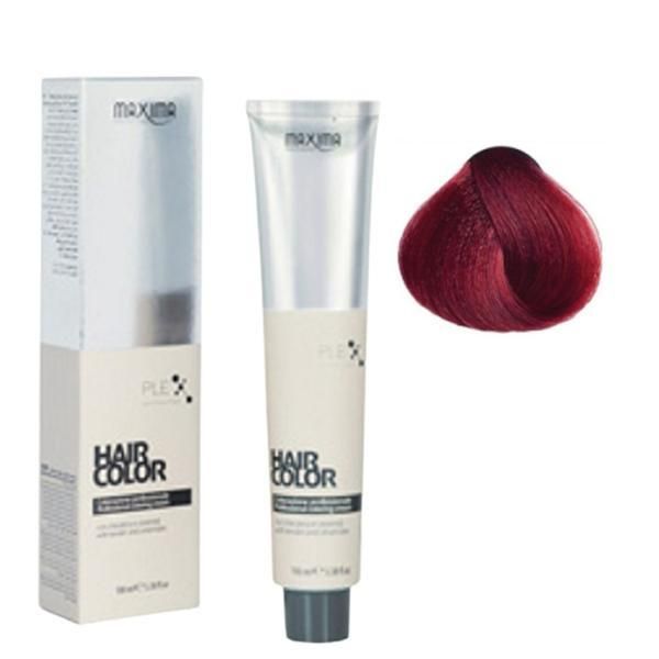Maxima Професионална перманентна боя, Maxima нюанс 6.66 интензивно тъмно червеникаво русо, 100 мл