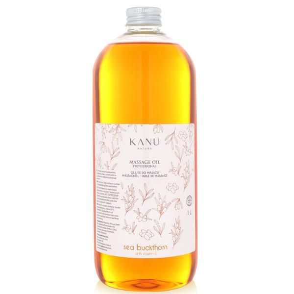 Kanu Nature Професионално масажно масло с морски зърнастец и витамин Е - KANU Nature Massage Oil Professional Seabuckthorn с витамин Е, 1000 мл