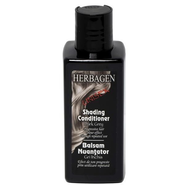 Herbagen Прогресивен балсам за засенчване Бели коси - Тъмно сив унисекс Herbagen, 200 мл