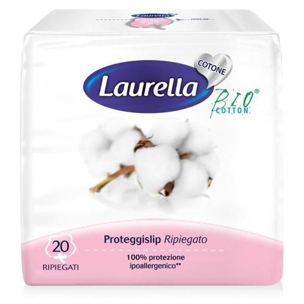 Laurella Bio Cotton Протектор за слип от органичен памук, индивидуално опакован - Laurella BIO Cotton, 20 бр