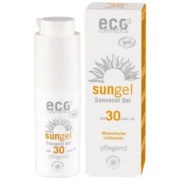 Eco Cosmetics Прозрачен гел за лице с висока слънцезащита SPF 30 Eco Cosmetics, 30 мл