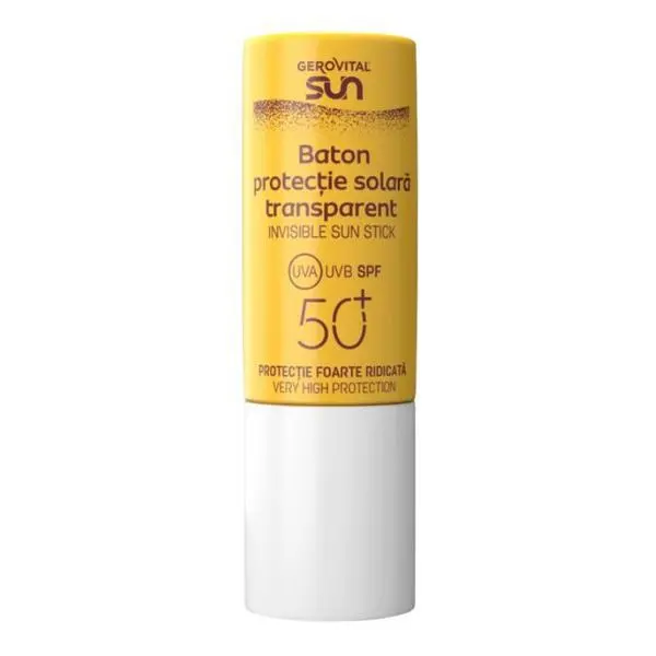 Gerovital Прозрачен слънцезащитен стик - Gerovital Sun Invisible Sun Stick SPF 50+, 12 мл