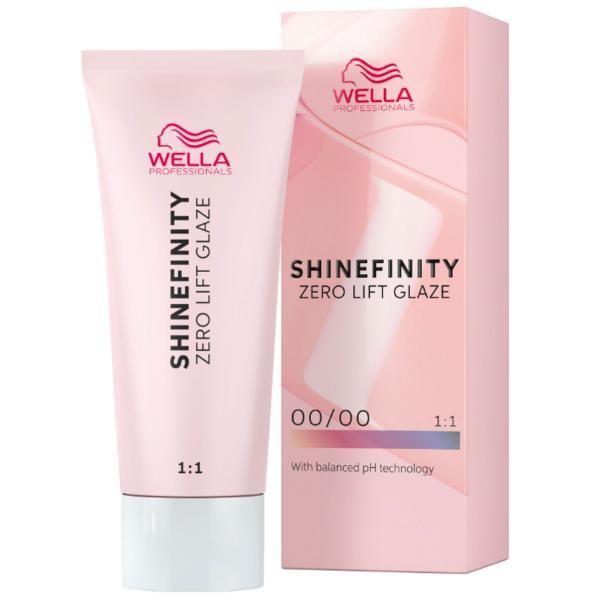 Wella Professionals Прозрачна деми-перманентна боя - Wella Professionals Shinefinity Zero Lift Glaze, нюанс 00/00 Crystal Glaze Booster (прозрачен), 60 м