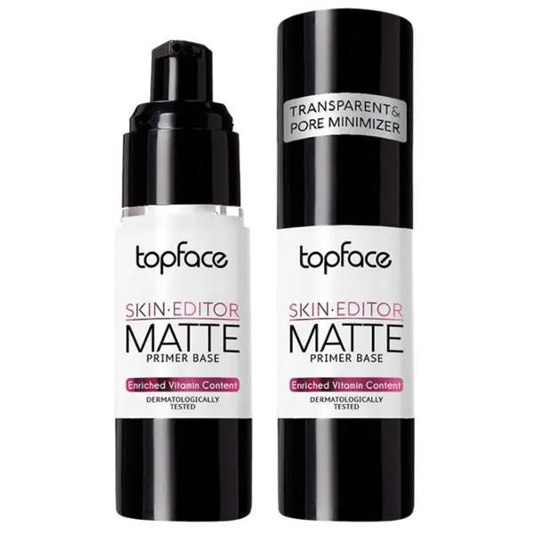 Topface Прозрачна матираща основа за грим за минимизиране на порите - Topface Skin Editor Matte Primer Base, 31 мл