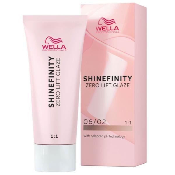 Wella Professionals Прозрачна полуперманентна боя - Wella Professionals Shinefinity Zero Lift Glaze, нюанс 06/6 Cherry Wine (тъмно лилаво русо), 60 мл