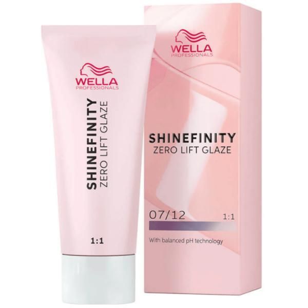 Wella Professionals Прозрачна полуперманентна боя - Wella Professionals Shinefinity Zero Lift Glaze, нюанс 07/12 Cool Mushroom (матово средно сиво русо), 60 мл