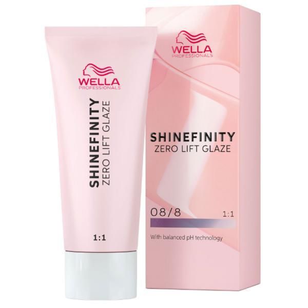 Wella Professionals Прозрачна полуперманентна боя - Wella Professionals Shinefinity Zero Lift Glaze, нюанс 08/8 Blue Pearl (перлено синьо светло русо), 60 мл